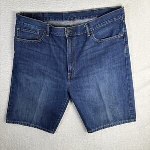 Levis 505 Shorts Mens 40 Blue Denim Jorts Medium Wash 5 Pocket Jean Dad